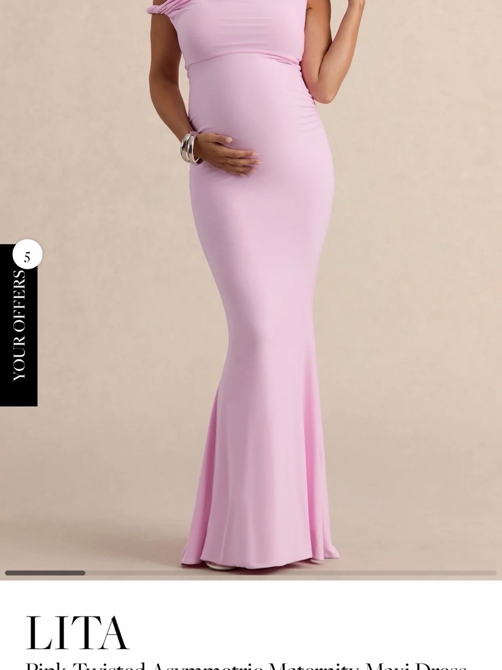 Pink Maternity Mermaid dress